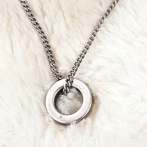 Birks Diamond Live.Love.Laugh Pendant on James Avery 925 Chain